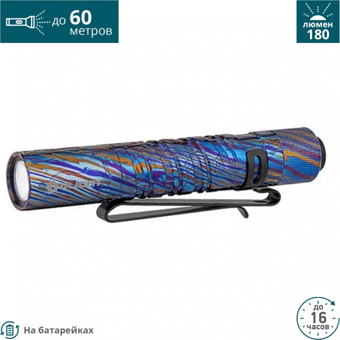 Фонарь OLIGHT I3T EOS TITANIUM DAMASCUS 124326